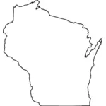 Mapę Wisconsin